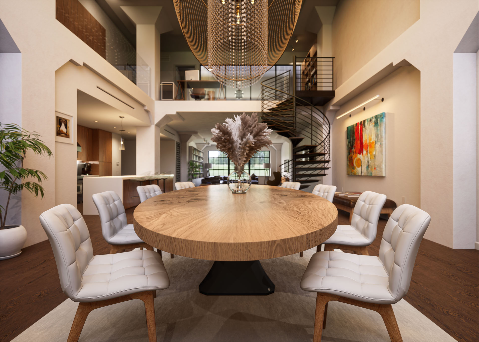 Sumo dining table with a 3600 x 1400mm Statement French Oak top