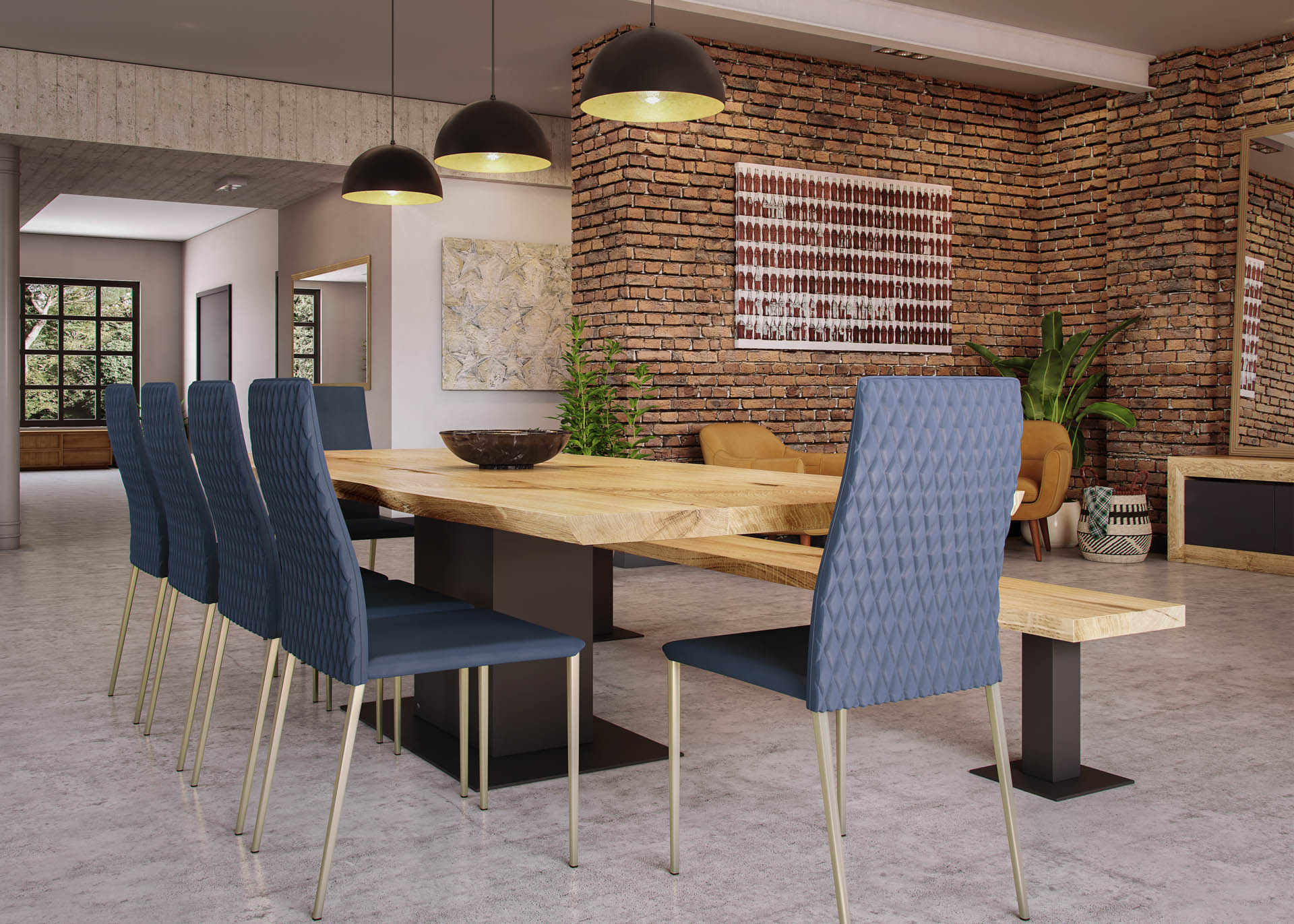 forum dining showcase statement oak abacus tables 2