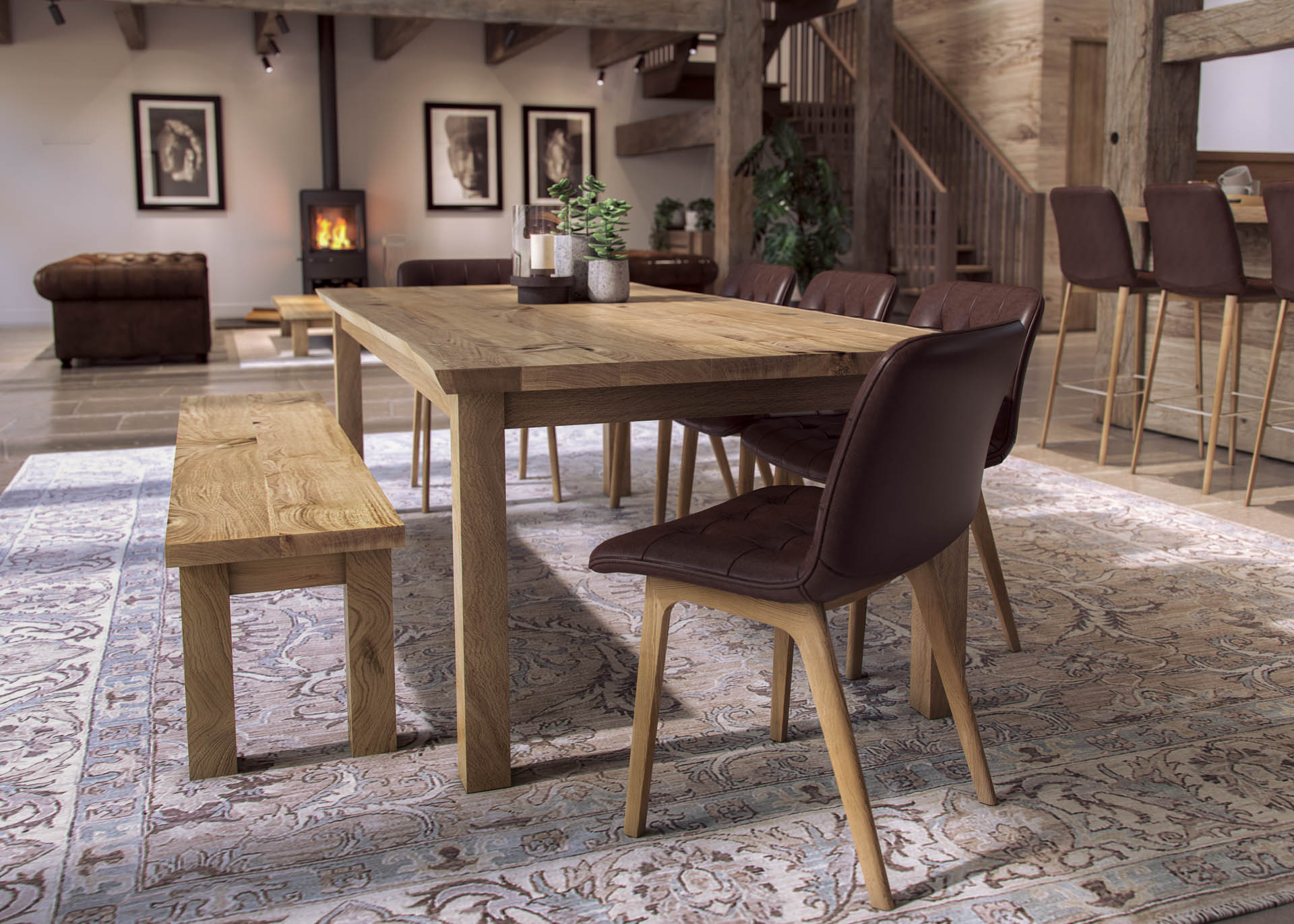 farmhouse dining showcase statement oak abacus tables 2