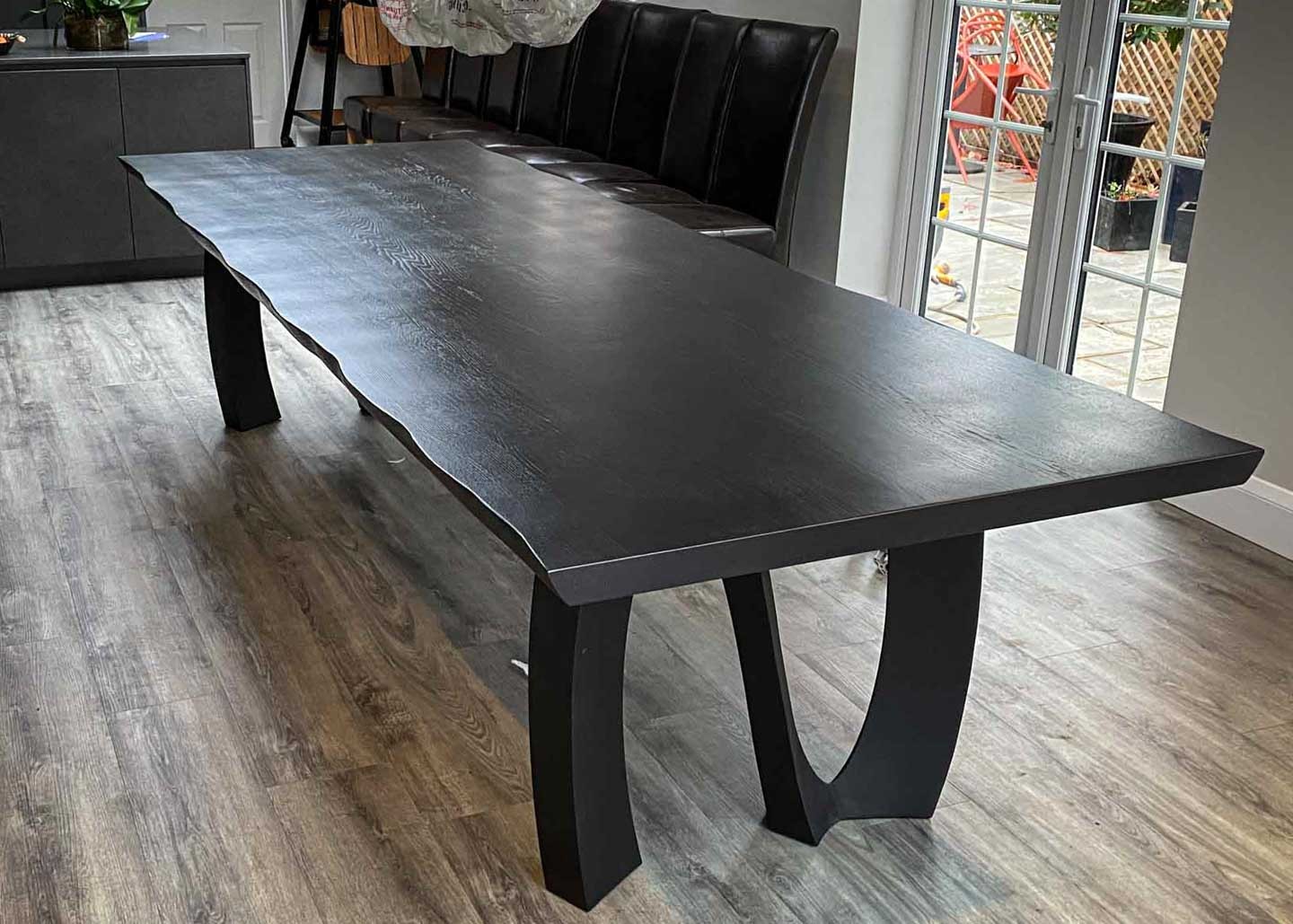 black wood table with live edge africa 12 seater 1768 image 2
