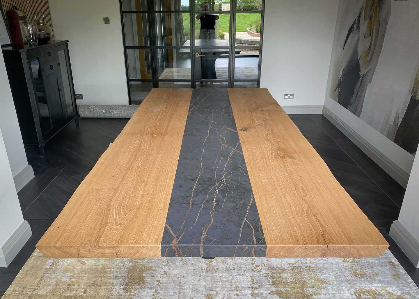 live edge oak kitchen table forum 12 seater 2307 image 2