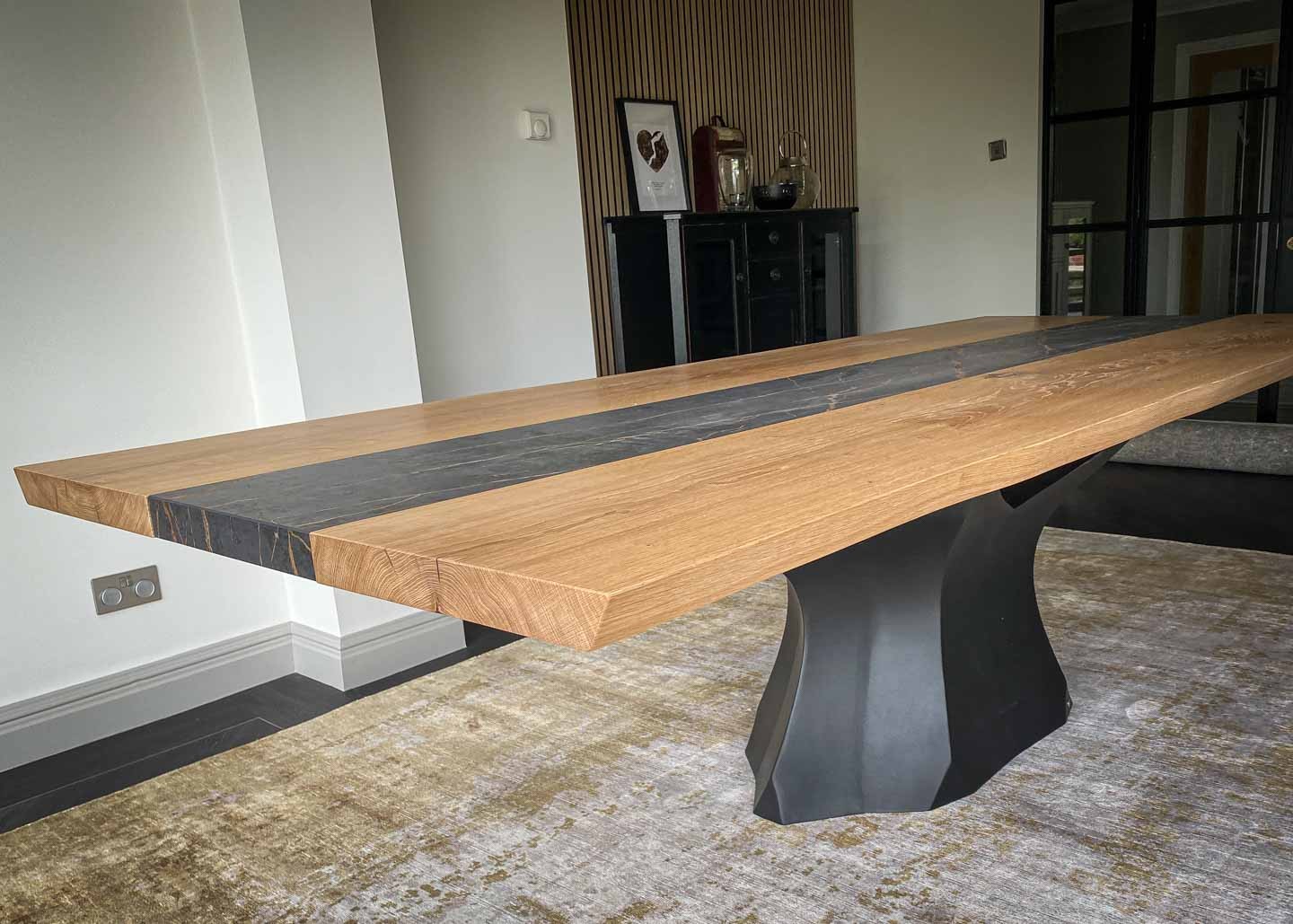 live edge oak kitchen table forum 12 seater 2307 image 3