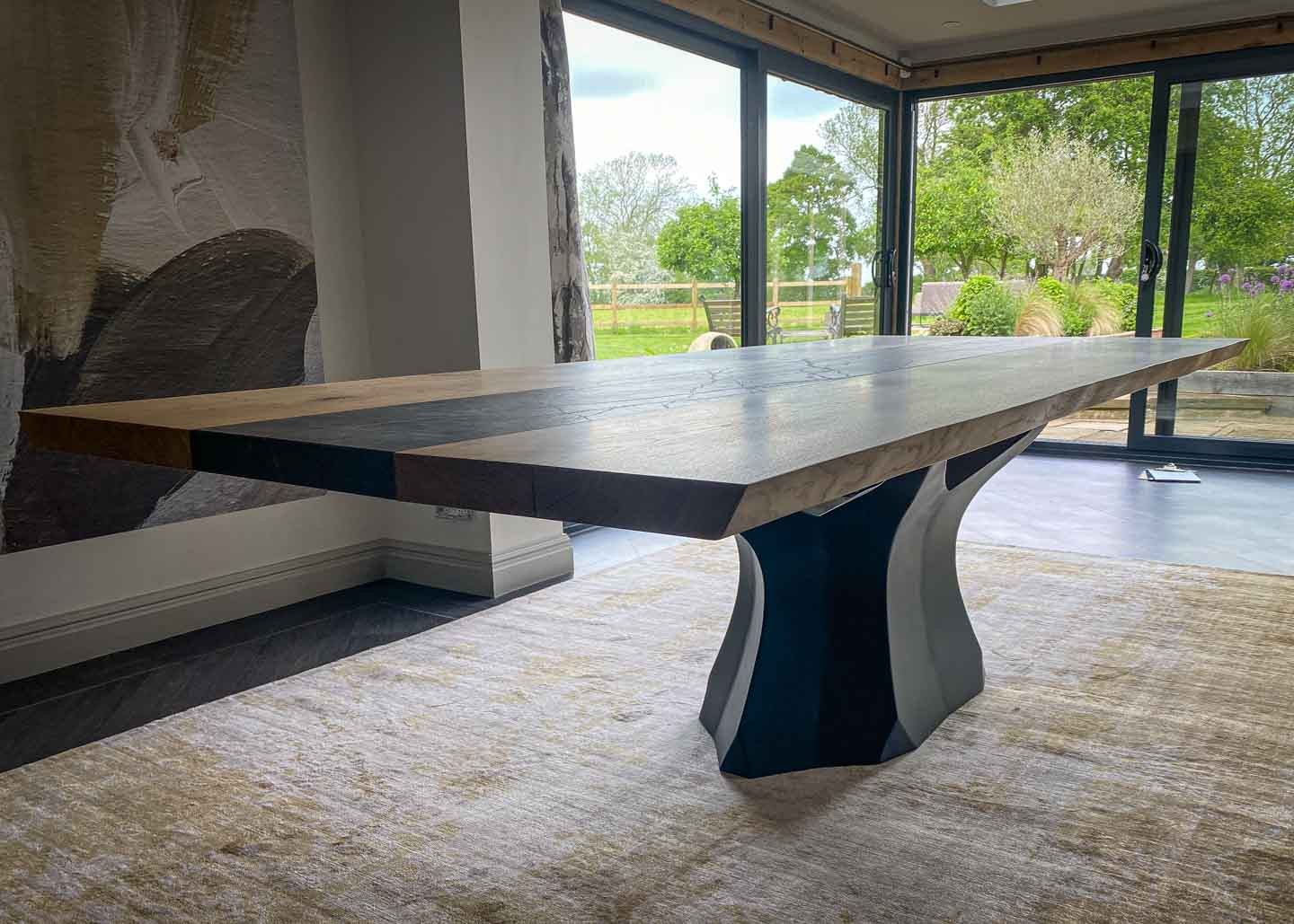 live edge oak kitchen table forum 12 seater 2307 image 5