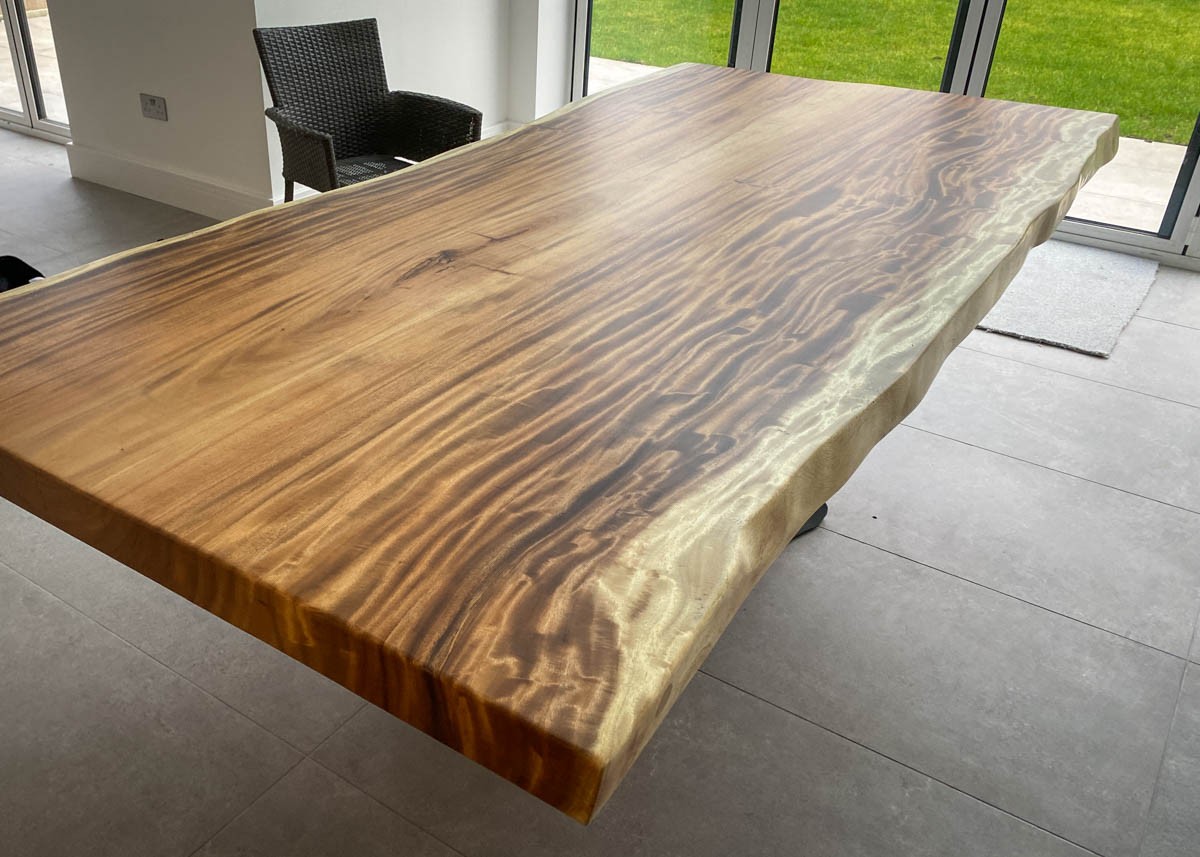 live edge suar dining table helix 8 seater 2637 image 2