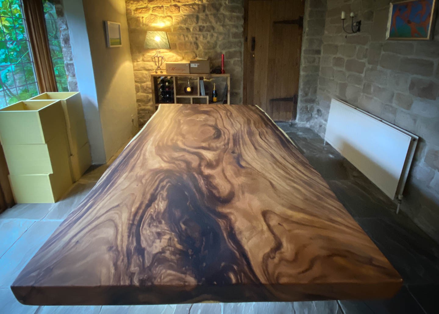 made to measure slab dining table with chunky live edge 8 Seater 3108 image 2