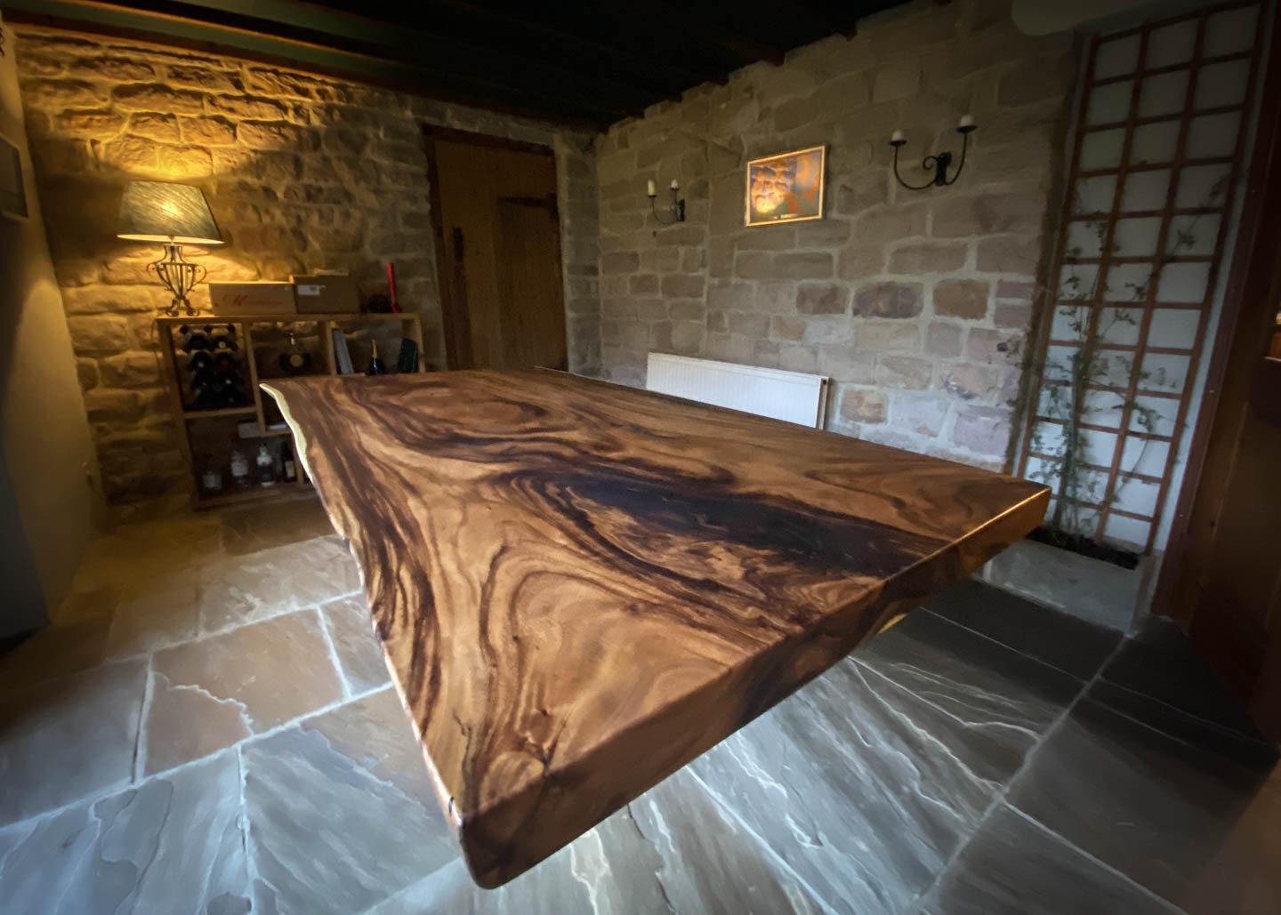made to measure slab dining table with chunky live edge 8 Seater 3108 image 3