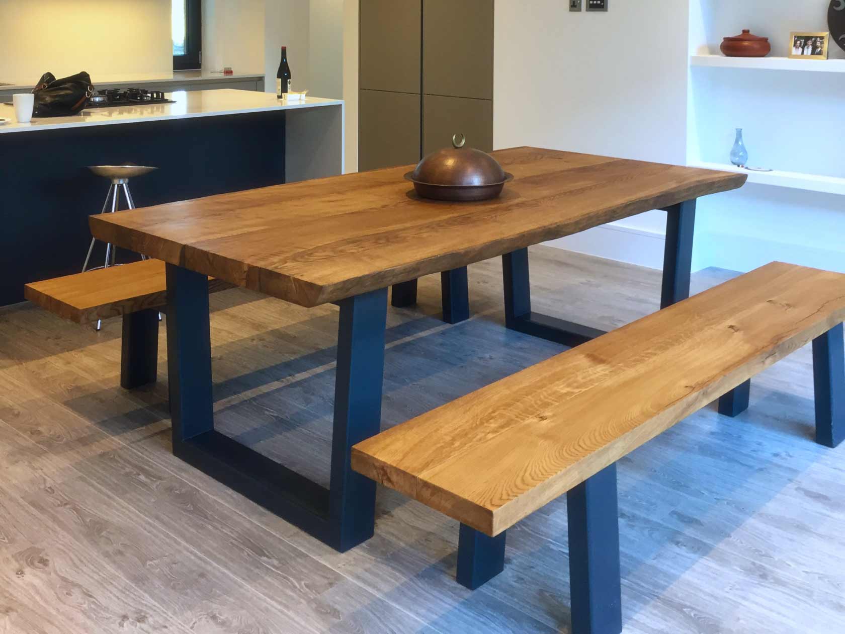 Rustic Dining Table Set with Bench | Abacus Tables
