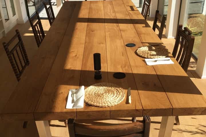 Large rustic dining table project 392 abacus tables