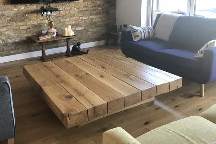 large oak coffee table project 466 abacus tables