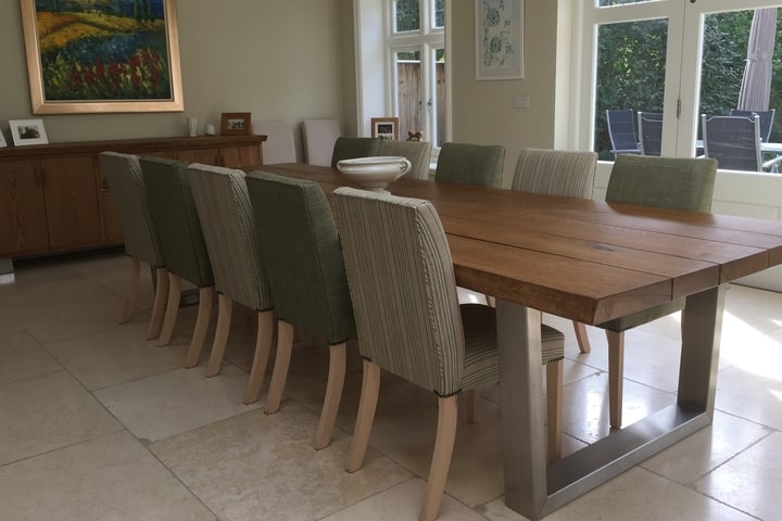 Large oak sideboard and dining table set project  531 Abacus  Tables