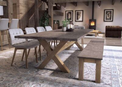 chateau deluxe dekton dining table with kira dekton gallery feature