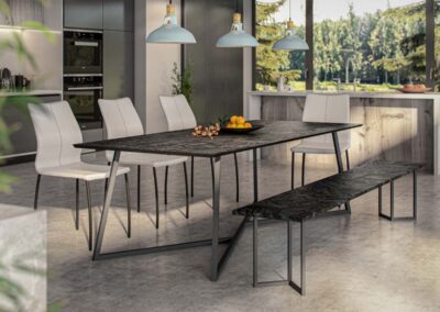 dekton dining table abacus tables scorpion with liquid embers dekton gallery feature