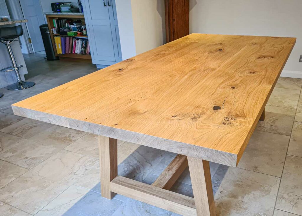 Large Oak Dining Table 4 Project 2175