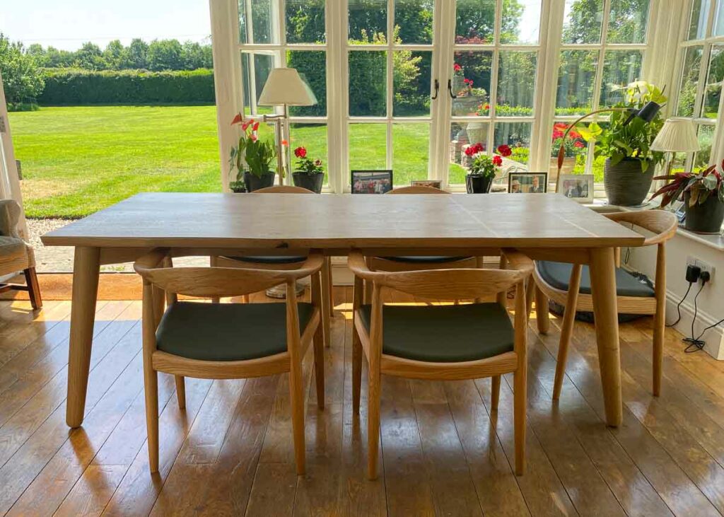 bespoke oak dining table project 2372 abacus tables 2