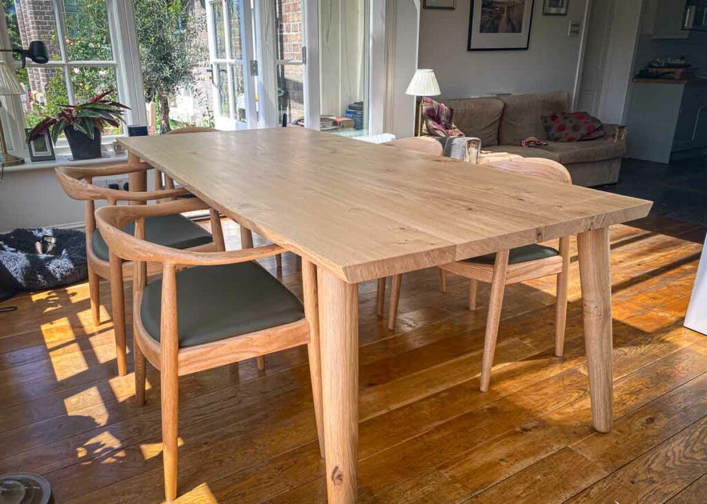 bespoke oak dining table project 2372 abacus tables 3