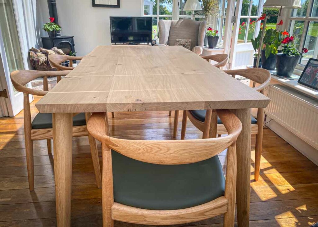 bespoke oak dining table project 2372 abacus tables 4