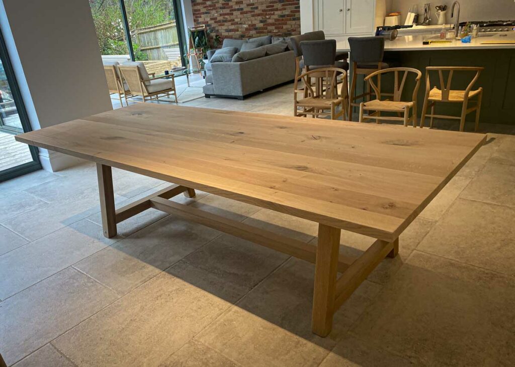large pale oak dining table abacus tables project 2305 4