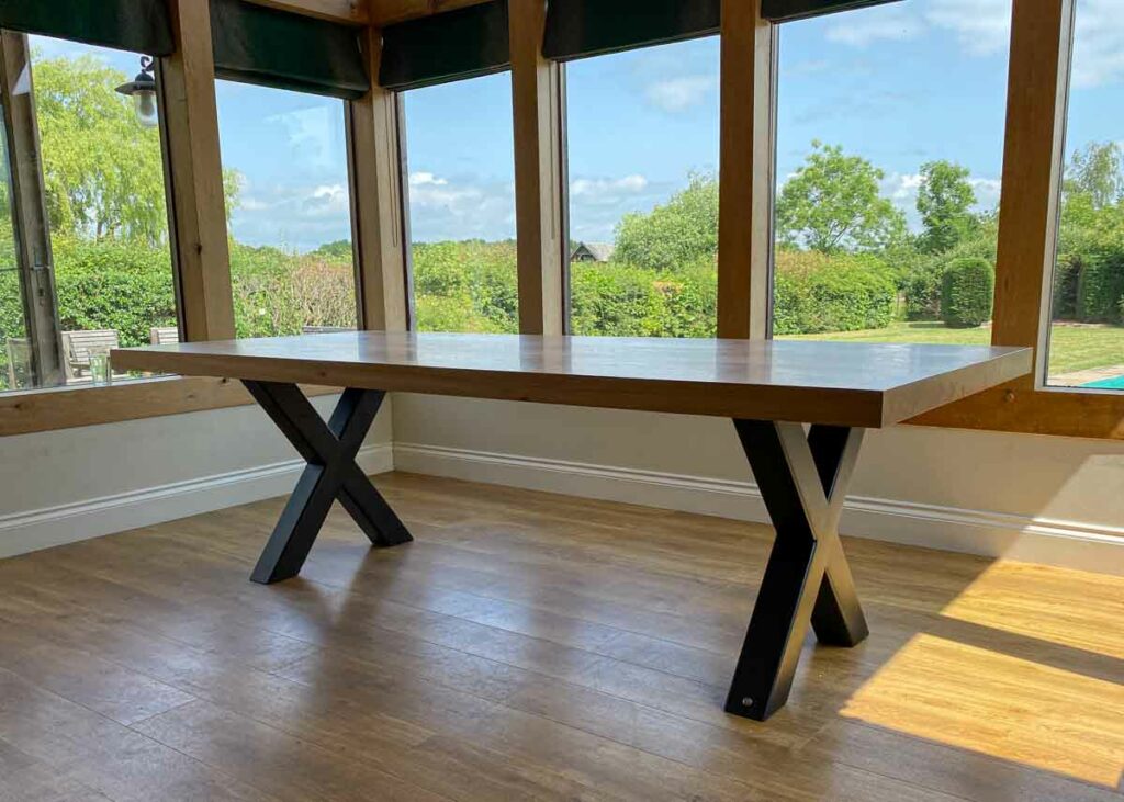 x leg bespoke dining table project 2399 abacus tables 7