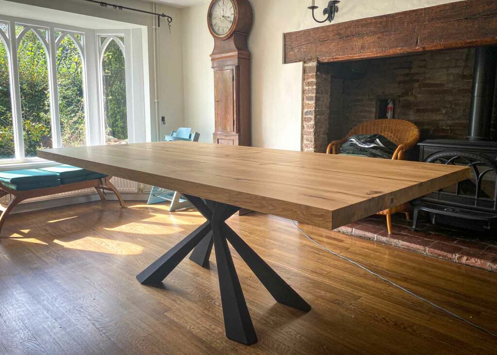 bespoke french oak dining table project 2427 abacus tables 2