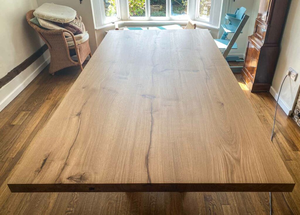 bespoke french oak dining table project 2427 abacus tables 3