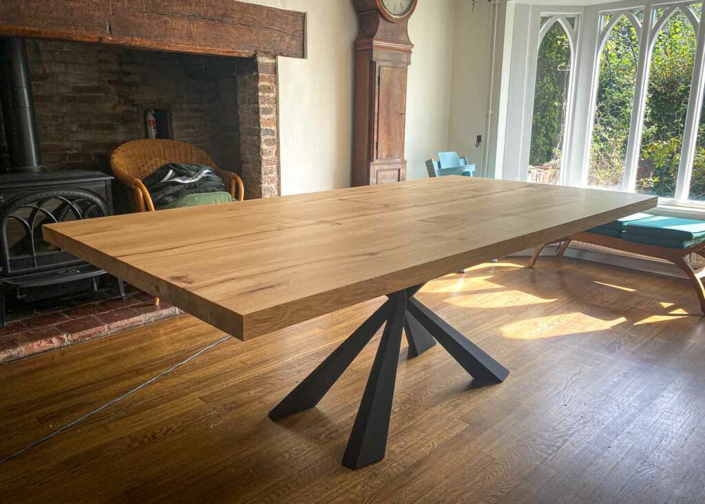 bespoke french oak dining table project 2427 abacus tables 4
