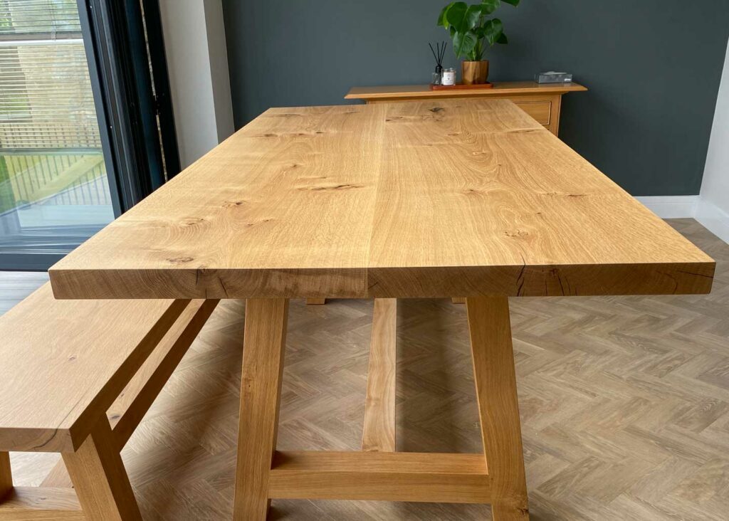 bespoke oak dining table project 2453 abacus tables 5
