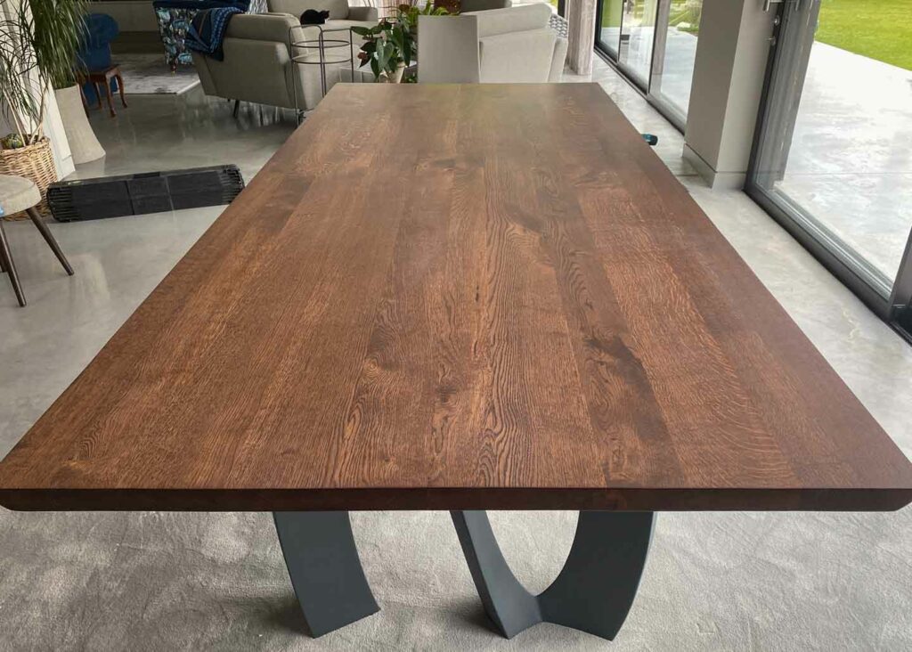 contemporary large oak dining table project 2318 abacus tables 5