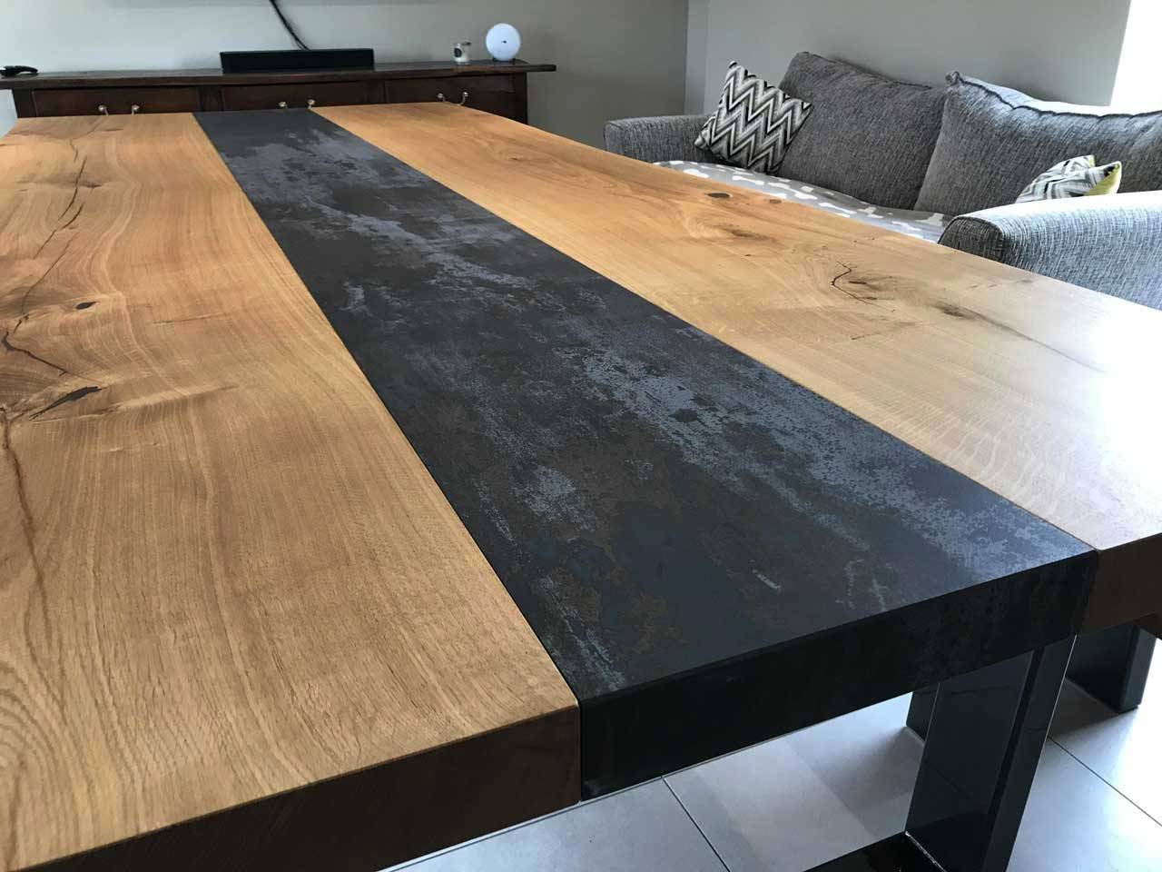 Dining table-with-oak and-dekton-top-Abacus-Tables